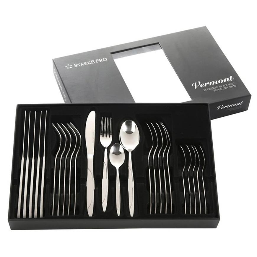 Příbory Vermont lesk 24-díl. flok Starke Baumax