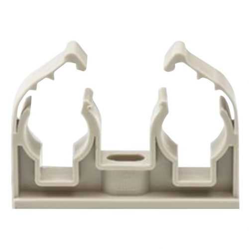 Příchytka dvojitá - plast 15 Baumax