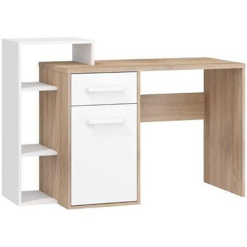 Psací Stůl Rio 127cm Světlý Dub Sonoma/Bílý L Baumax