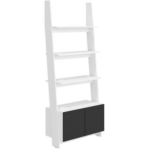 Regál Rack 80cm 1D Bílá/Černá Baumax