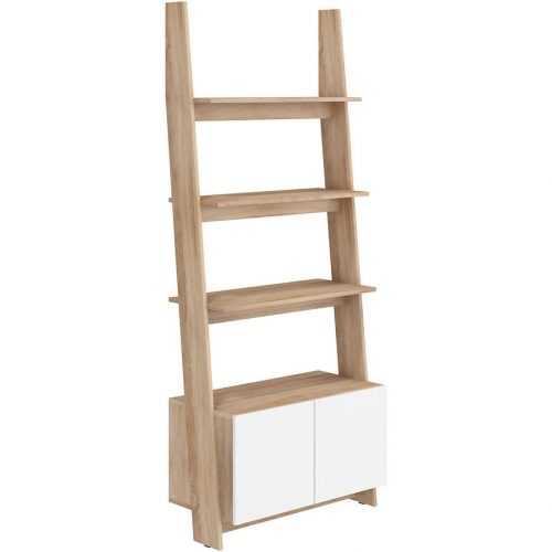 Regál Rack 80cm 1D Dub Sonoma/Bílá Baumax