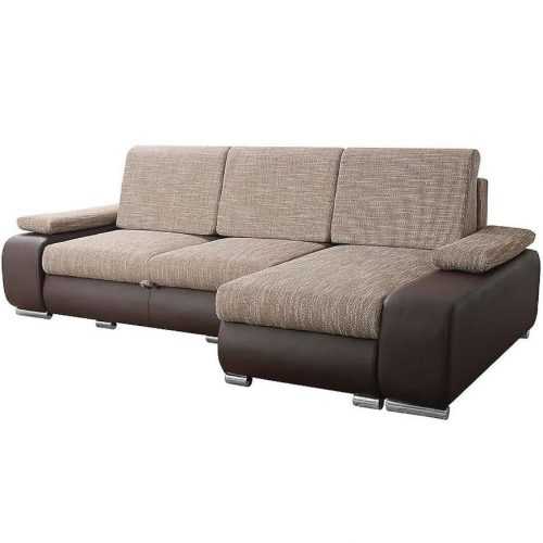 Rohová sedací souprava Latte Berlin 2 + Soft hnědý Baumax