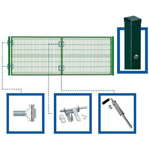 Sada brána dvoukřídlá WGBRA-T000295 Baumax