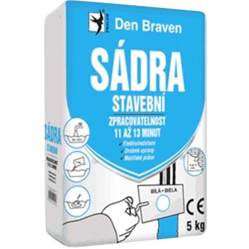 Sádra stavební Den Braven 5 kg Den Braven