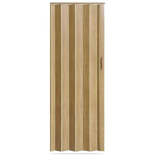 Shrnovací dveře Accordion dub stříbrný 820mm Baumax