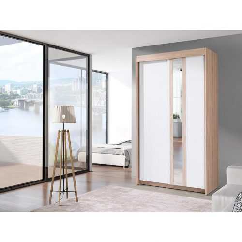 Skříň Belt 120cm Dub Sonoma/Bílá Baumax