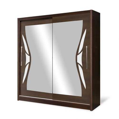 Skříň Colorado 2 200 cm Borovice Laredo/Bílá Lesk Baumax