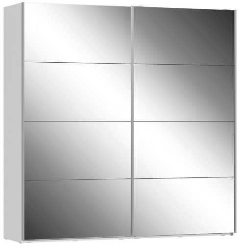 Skříň Olivia 220cm Bílá/Zrcadlo Baumax
