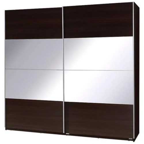 Skříň Se Zrcadlem Twister 2 225 cm Kaštan Wenge Baumax
