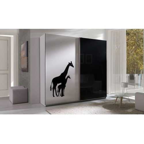 Skříň Twister 4 225 cm Bílý/Černá Baumax