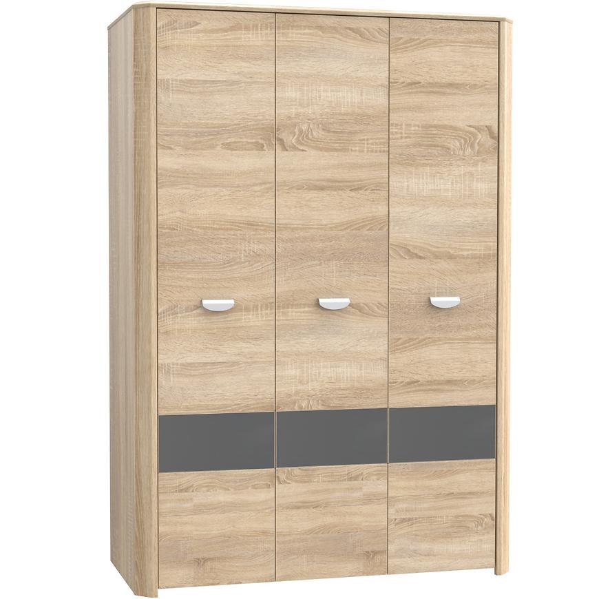 Skříň Yoop Yps83 133cm Dub Sonoma / Šedá Baumax