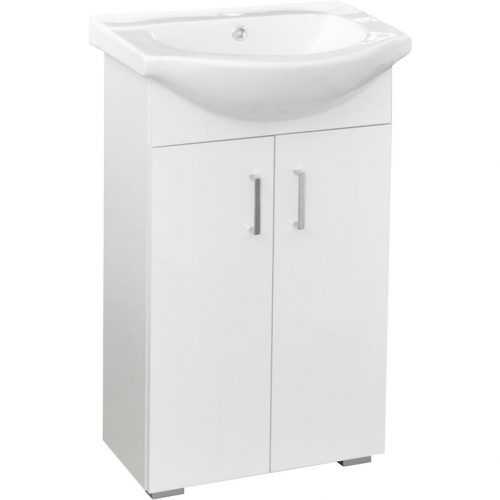 Skříňka s umyvadlem bílá Mint 0D2S 50 nožičky Baumax