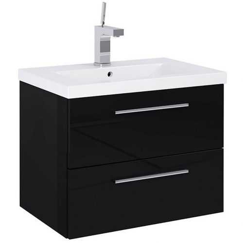 Skříňka s umyvadlem černá Boa Vista 0D2S 60 nožičky Baumax