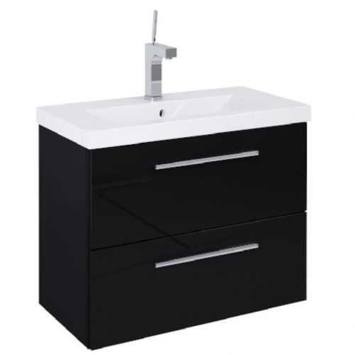 Skříňka s umyvadlem černá Boa Vista 0D2S 80 Baumax