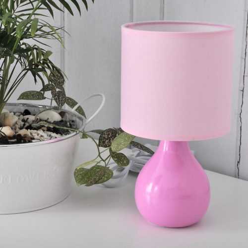 Stolní lampa Růžová LB1 Baumax