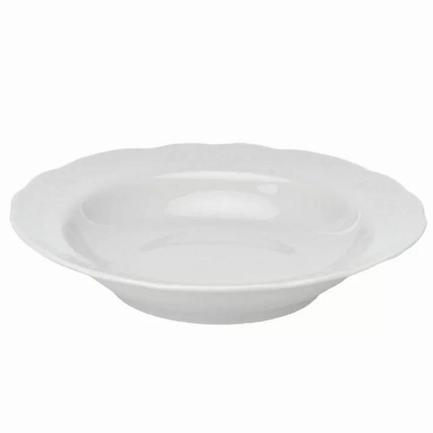 Talíř hluboký 22cm Irena bílý Baumax