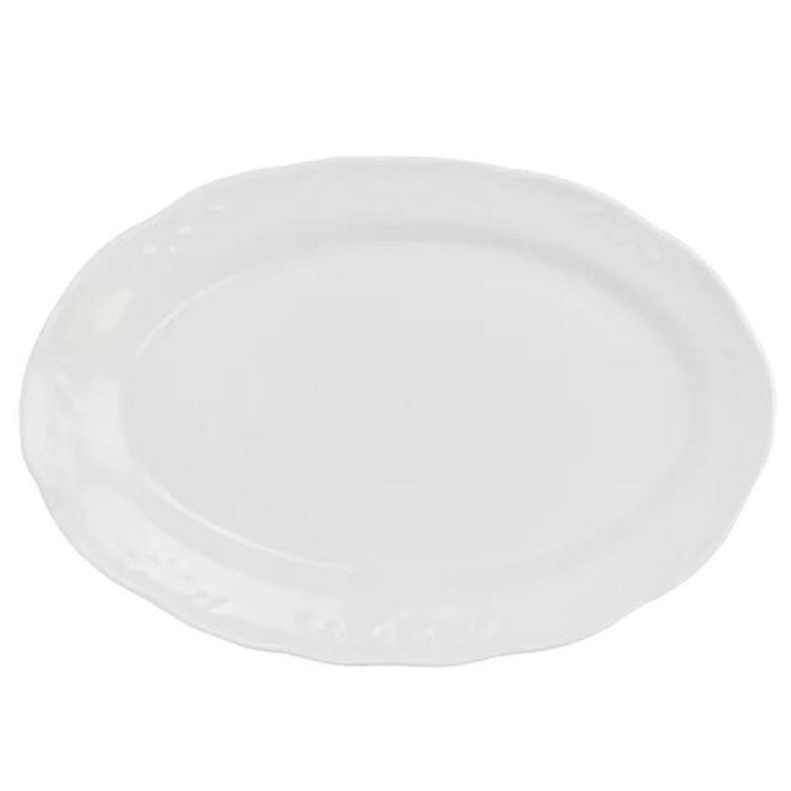 Talíř oválný 27cm Irena bílý Baumax