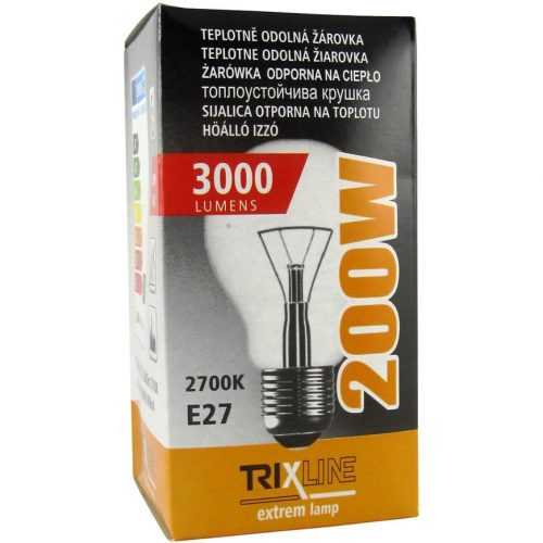 Teplotně odolná žárovka 200W E27 A70 2700K Trixline