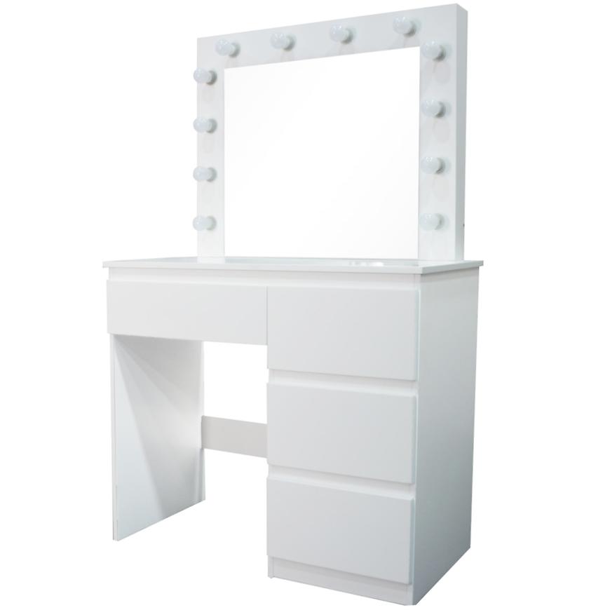 Toaletní Stůl Emma +Led Bílý Baumax