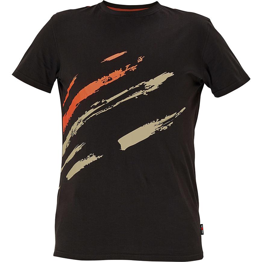 Tričko MAAS černá/oranžová M Cerva