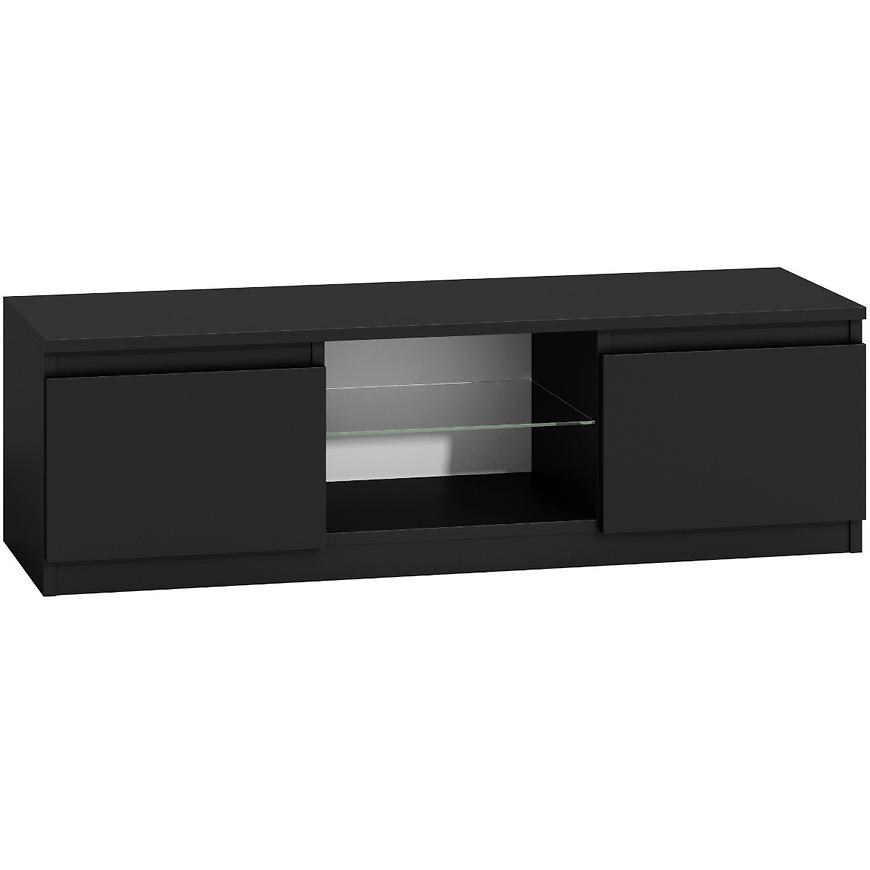 Tv Stolek 140 Sklo Černý/Černý Vysoký Lesk Baumax