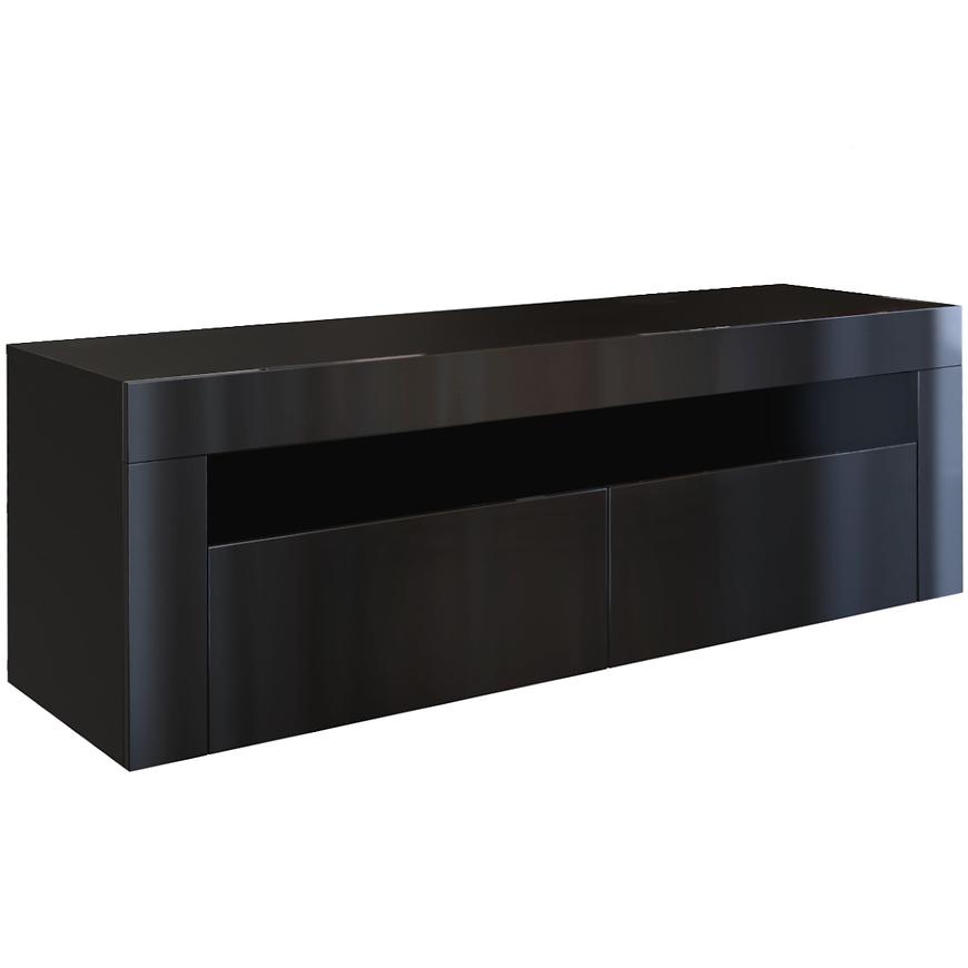 Tv Stolek Deko 2d 140 Černý-Černý Lesk Baumax