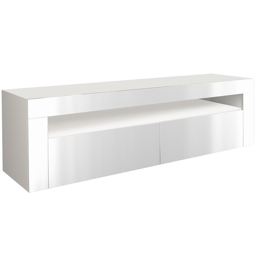 Tv Stolek Deko 2d 160 Bílý -Bílý Lesk Baumax