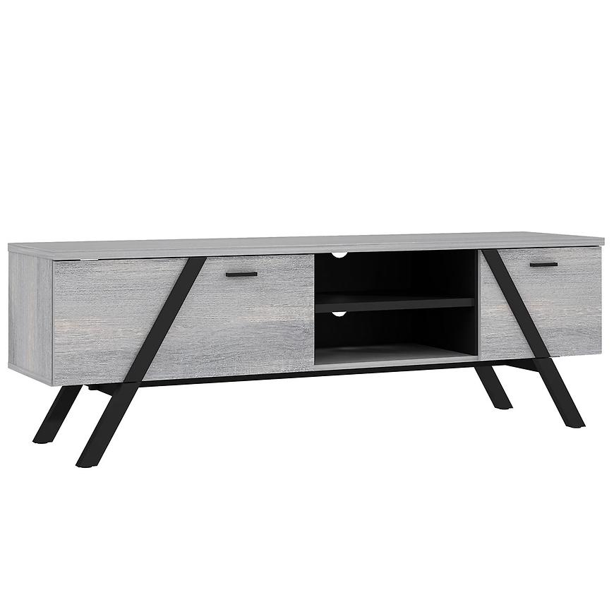 Tv Stolek Golden State 160cm Severský Šedý Dub/Černá Baumax