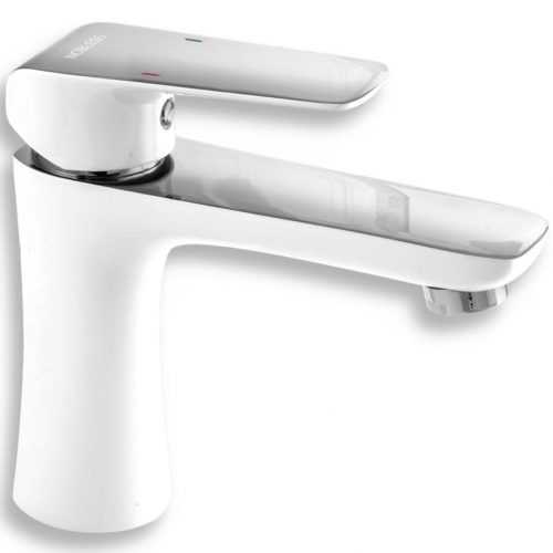 Umyvadlová baterie bez výpusti Nobless Tina bílá/chrom NOVASERVIS 38001/1