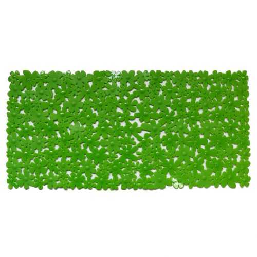 Vanová podložka květiny 68x33 j-6833 zelená Baumax
