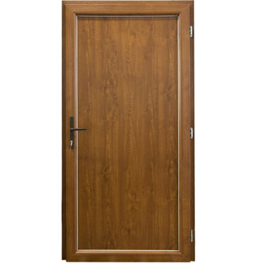 Vchodové dveře LARINO D03 90P 100x208x7 zlatý dub Baumax