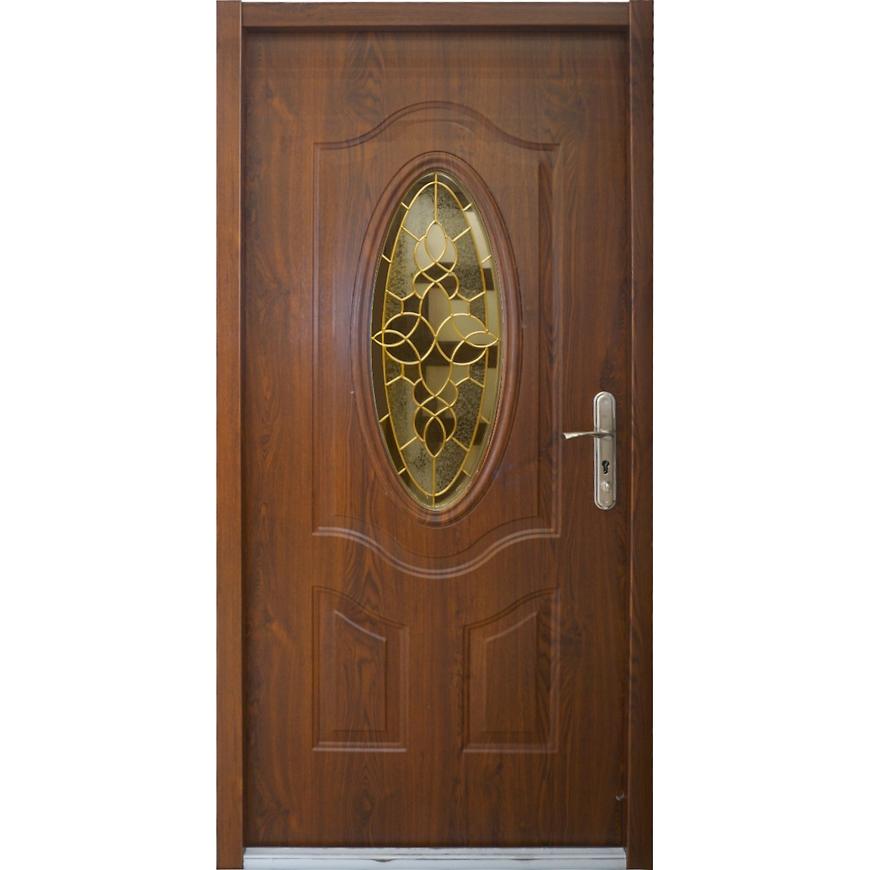 Vchodové dveře MX Cyklop 90L zlatý dub pp Baumax