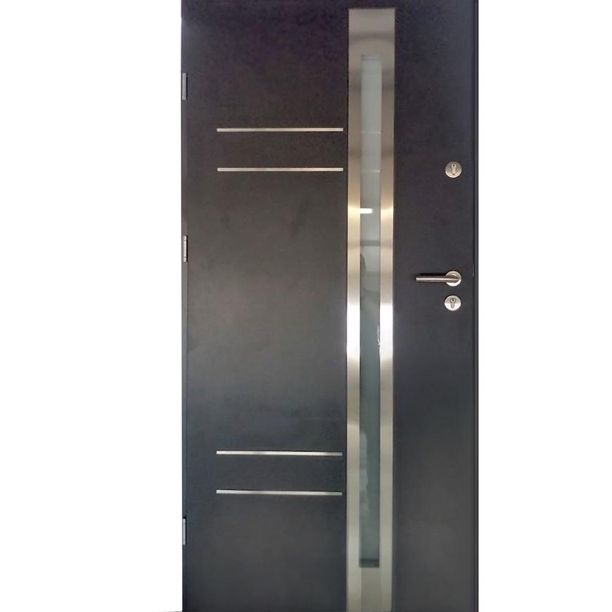 Vchodové dveře Monaco 90L 72mm antracit otevírání ven Baumax