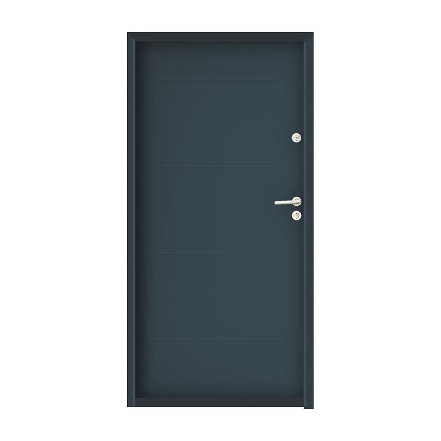 Vchodové dveře Sevilla 90L antracit otevírání ven Baumax