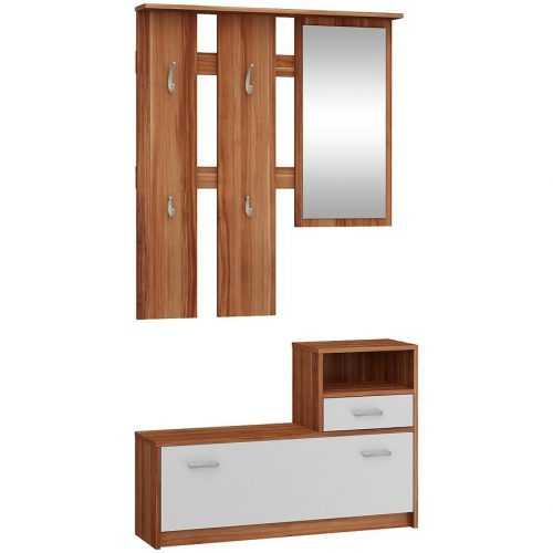 Vešiaková Stena So Skri Na Topá Luna Slivkový/Biely Baumax