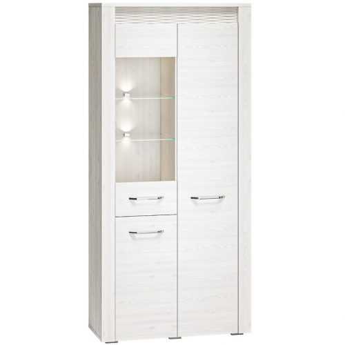 Vitrína Clermont 92cm 04 Sněhová Borovice Baumax