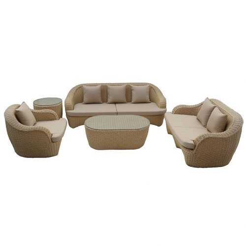 Zahradní souprava ratan Rhodes béžový Baumax