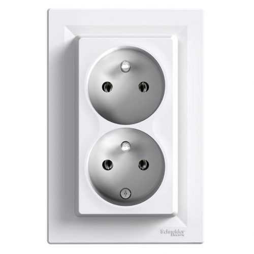 Zásuvka dvojnásobná Asfora Baumax