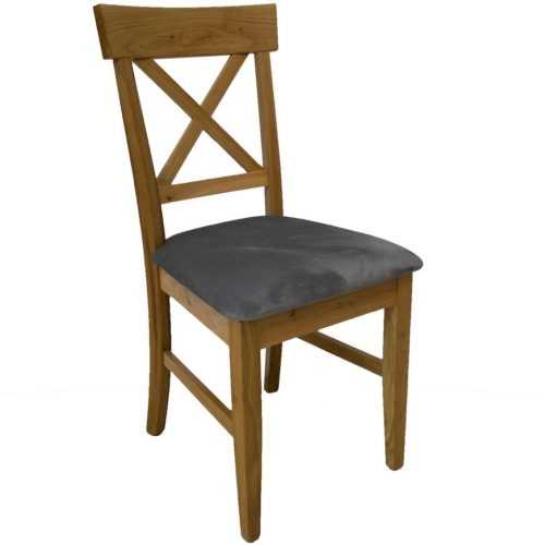 Židle Kr-01 Dub Tk. Šedá Ar-11046 Baumax