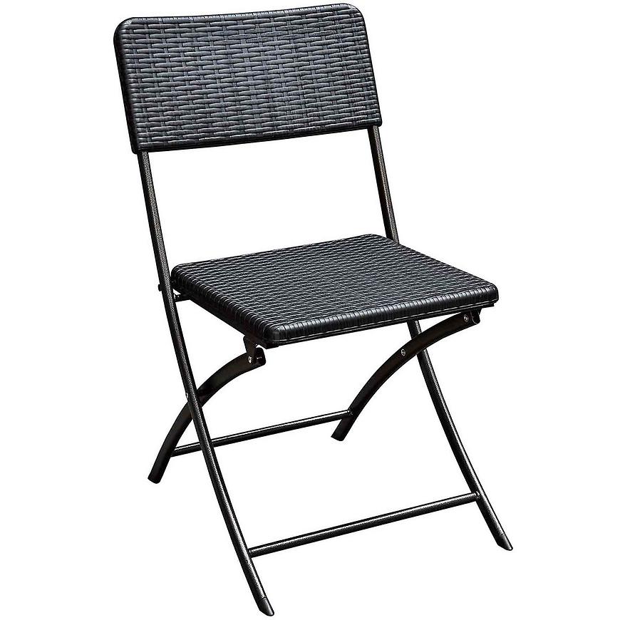 Židle skládací černá Baumax