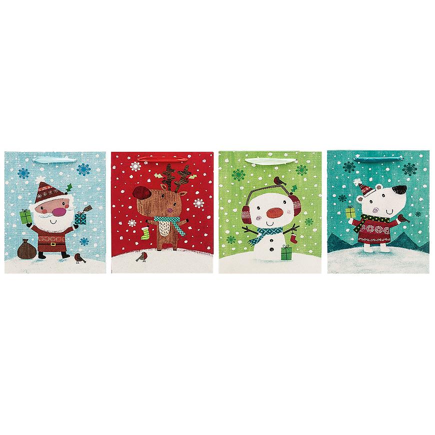 Dárková taška 23x18x10cm brokat mix 39704 Baumax