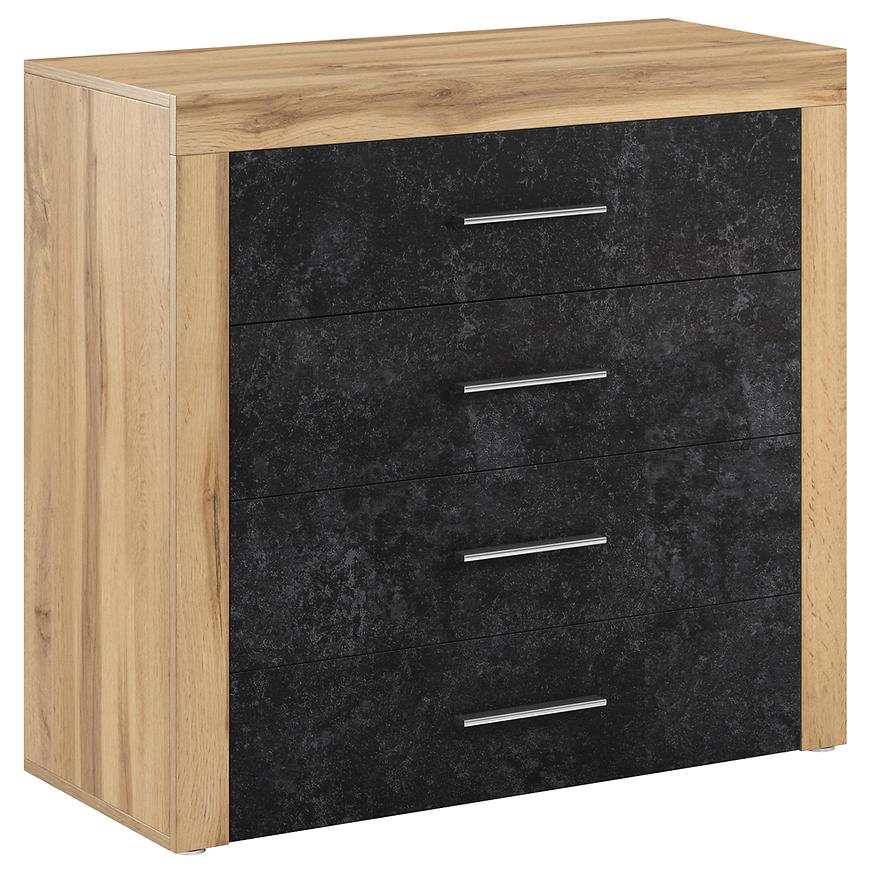 Komoda Smart 4S dub wotan/beton Baumax