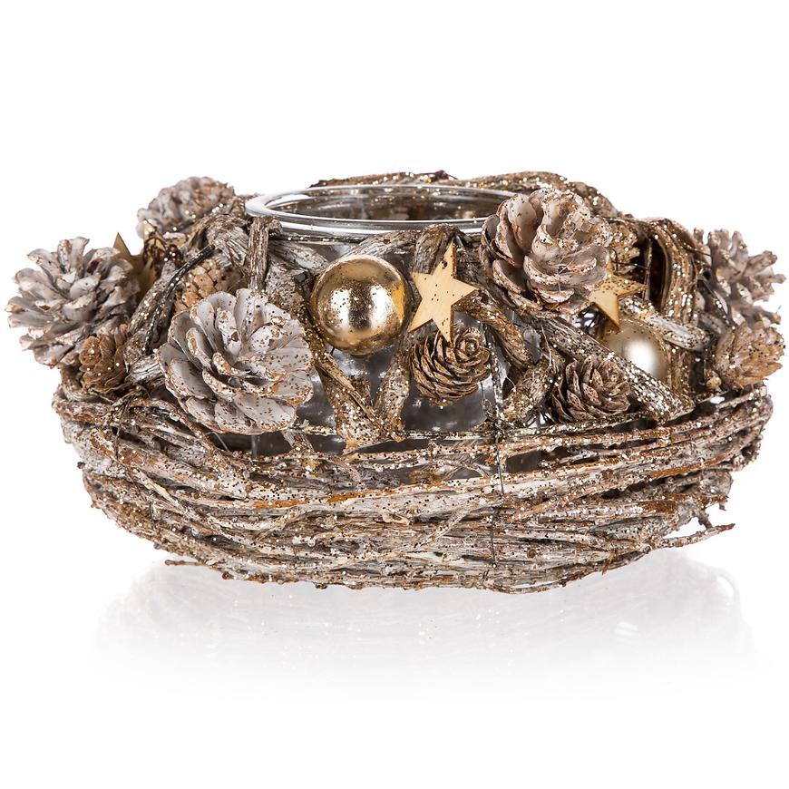 Svícen 22x11cm 63931205 Baumax