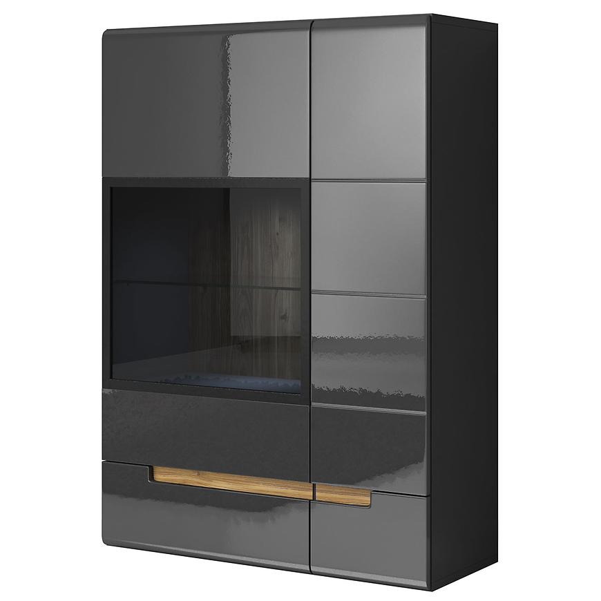 Vitrína L Hektor 12 Antracit Baumax