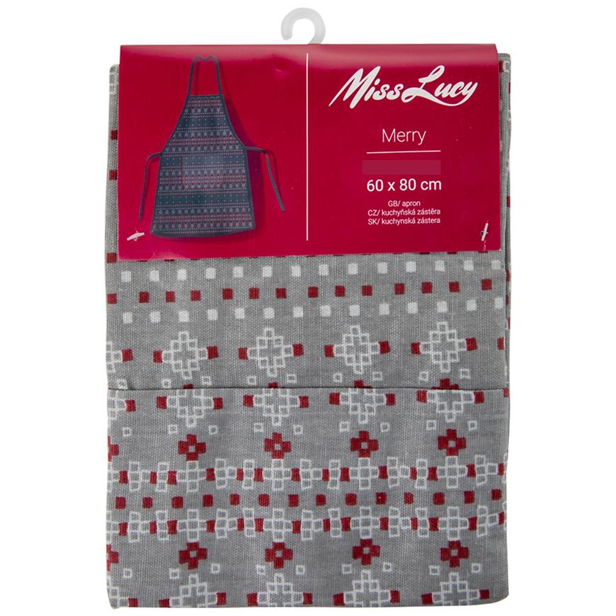 Zástěra 60x80cm MERRY šedá 8R9948 Baumax