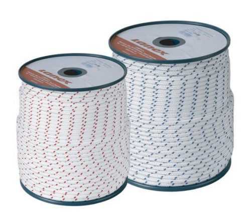 Startovací a vlekové šňůry PA Lanex - 2mm Tornado bílá/modrá