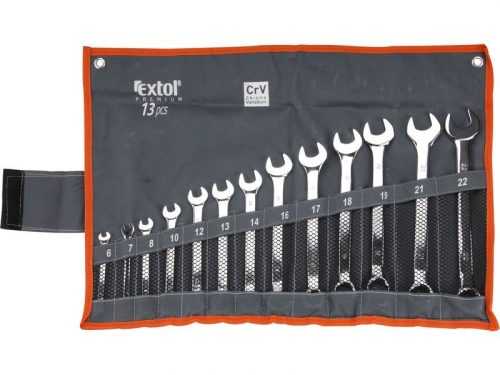 Sada očkoplochých klíčů 13ks 6-22mm Extol Premium 6733