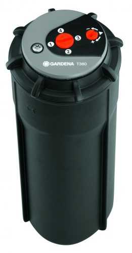 GARDENA 8205 turbínový výsuvný zadešťovač T380