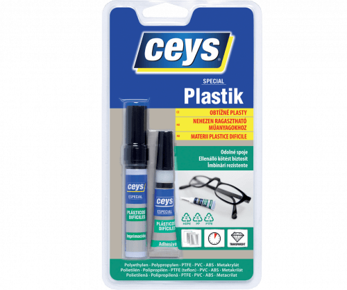 Lepidlo Ceys na obtížné plasty 3g+4ml