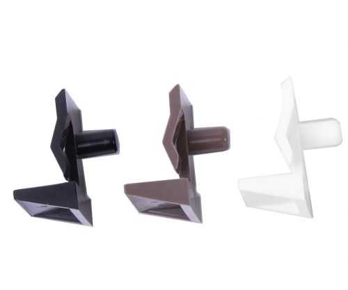 Podpěrka polic plastová Tokoz - bílá